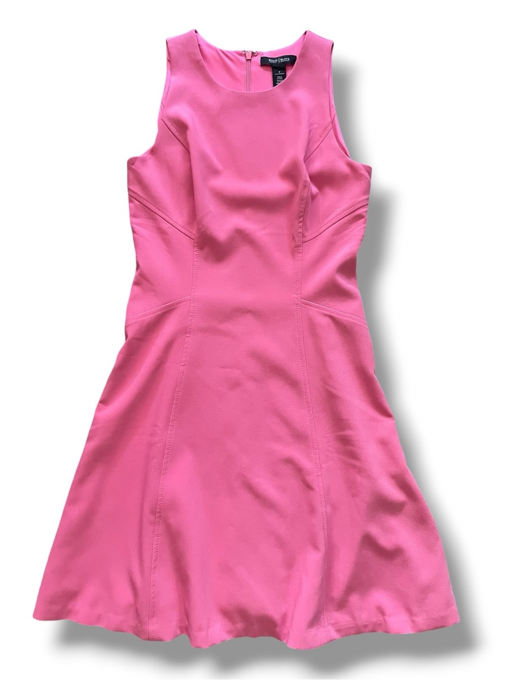 White House Black Market Pink Fit & Flare Dress Size 4 Sleeveless